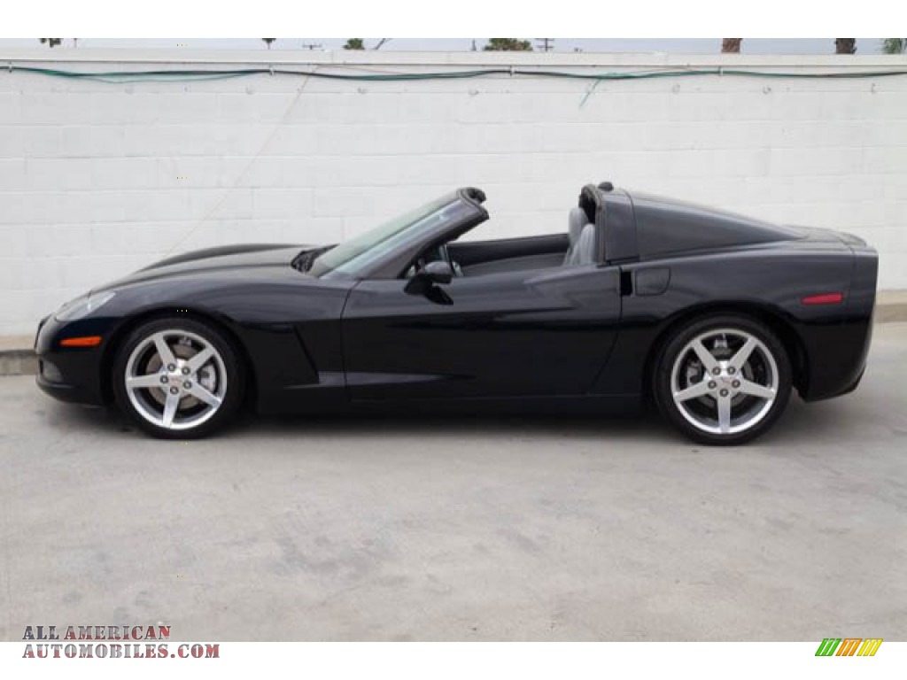 2005 Corvette Coupe - Black / Steel Grey photo #8