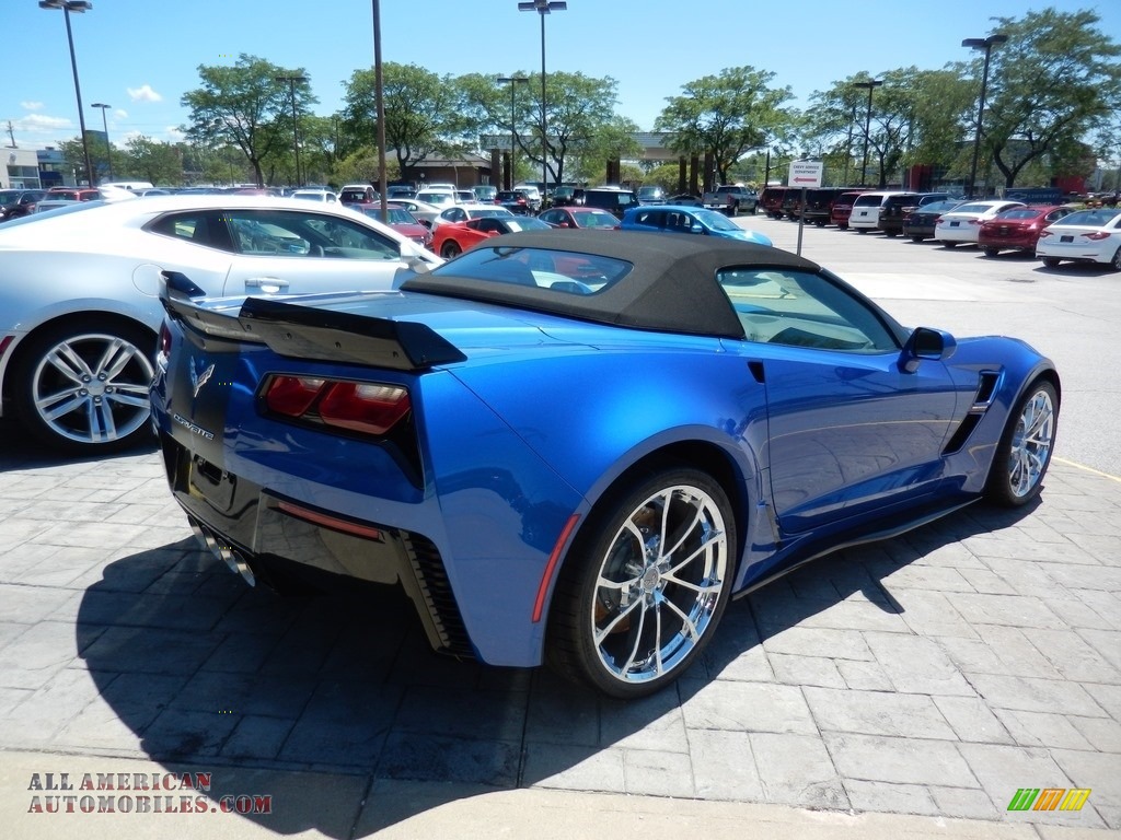 2019 Corvette Grand Sport Convertible - Elkhart Lake Blue Metallic / Gray photo #4