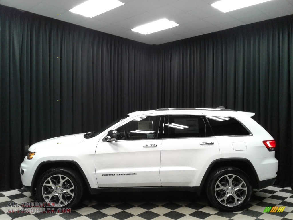 2019 Grand Cherokee Limited 4x4 - Bright White / Light Frost Beige/Black photo #1