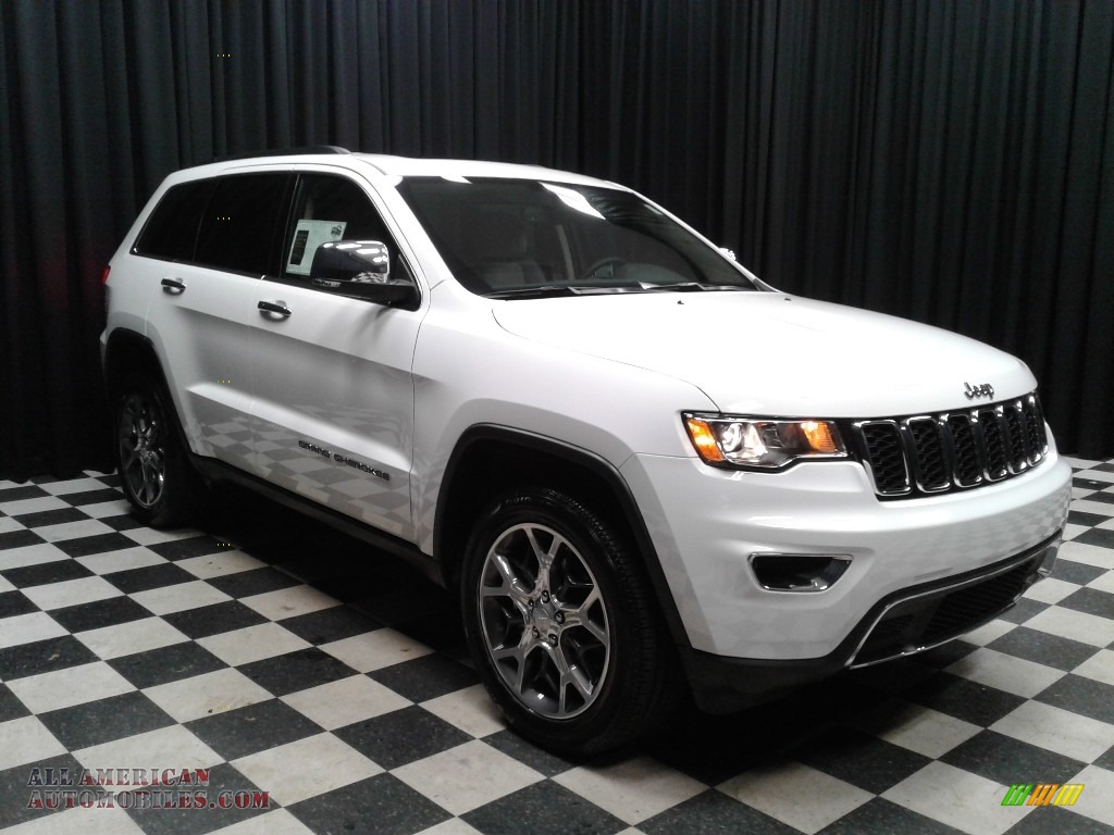 2019 Grand Cherokee Limited 4x4 - Bright White / Light Frost Beige/Black photo #4