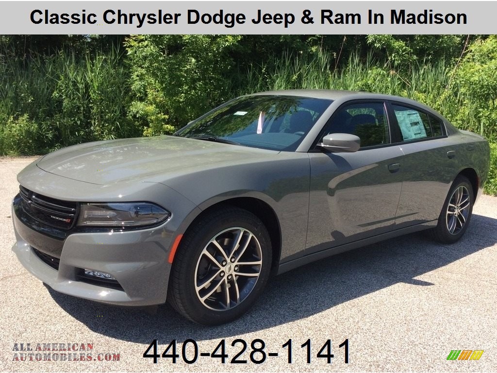 2019 Charger SXT AWD - Destroyer Gray / Black photo #1