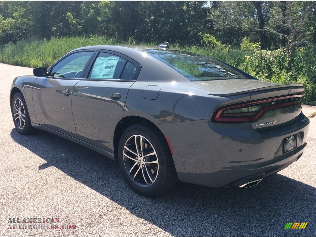 2019 Charger SXT AWD - Destroyer Gray / Black photo #4