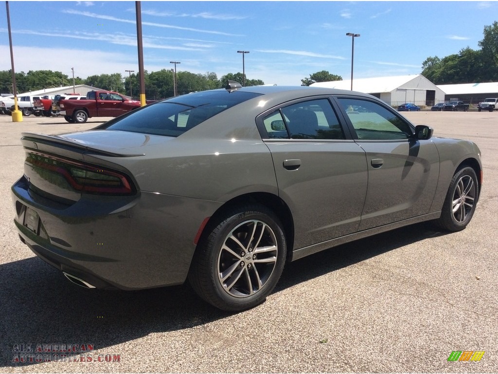 2019 Charger SXT AWD - Destroyer Gray / Black photo #6