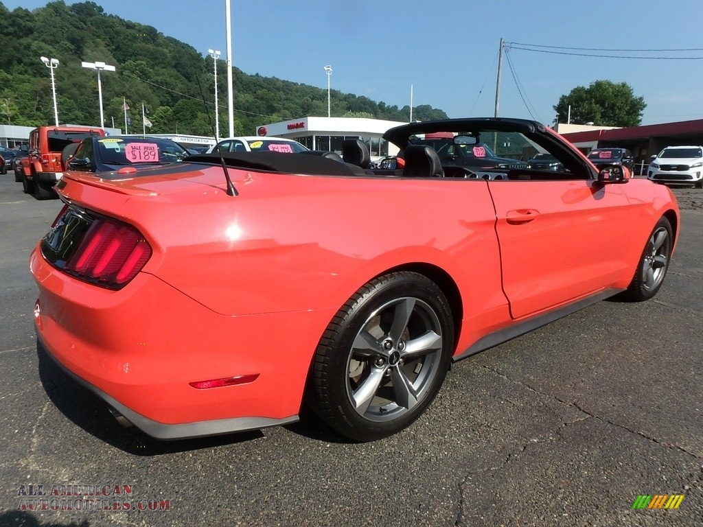 2016 Mustang EcoBoost Premium Convertible - Competition Orange / Ebony photo #2