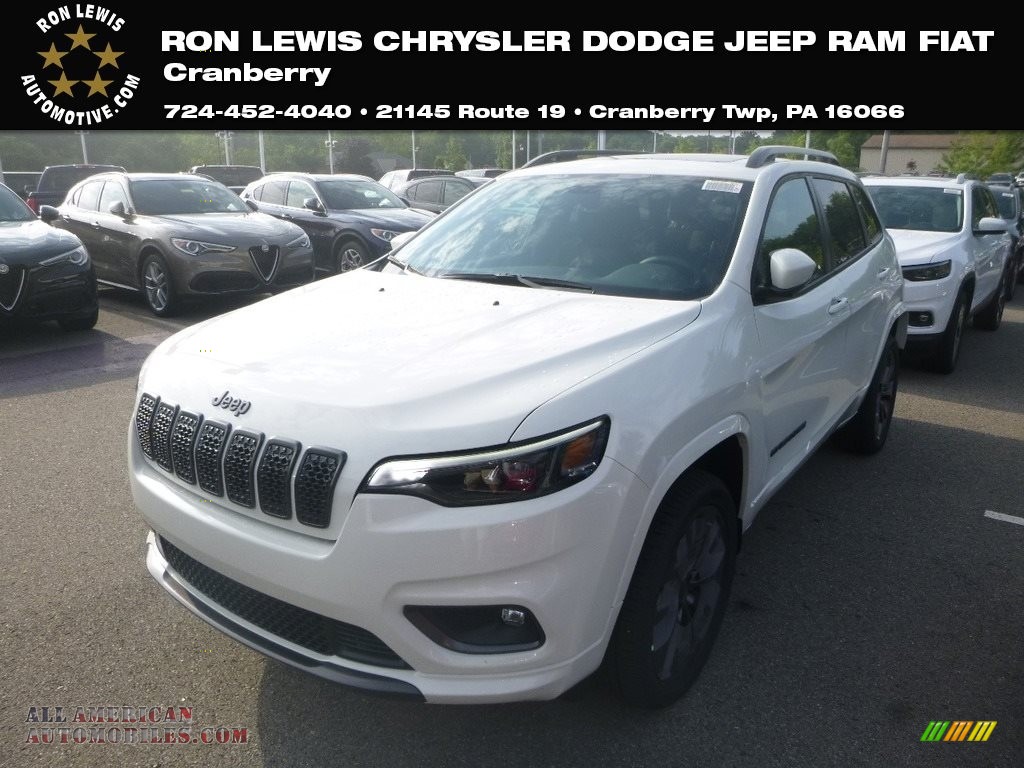 Pearl White / Black Jeep Cherokee Limited 4x4