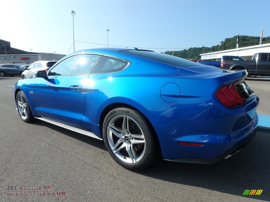 2019 Mustang GT Premium Fastback - Velocity Blue / Ebony photo #4