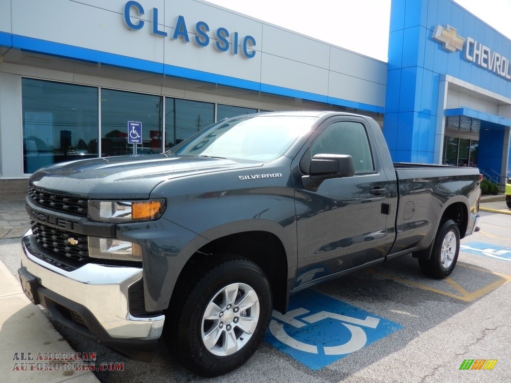 2019 Silverado 1500 WT Regular Cab - Shadow Gray Metallic / Jet Black photo #1