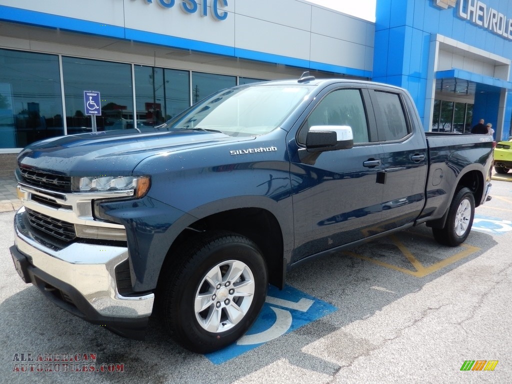 Northsky Blue Metallic / Dark Ash/Jet Black Chevrolet Silverado 1500 LT Double Cab 4WD