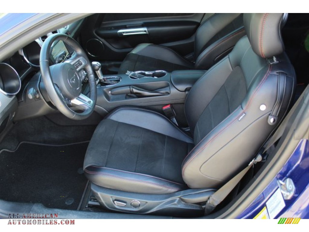 2016 Mustang GT Coupe - Deep Impact Blue Metallic / California Special Ebony Black/Miko Suede photo #9