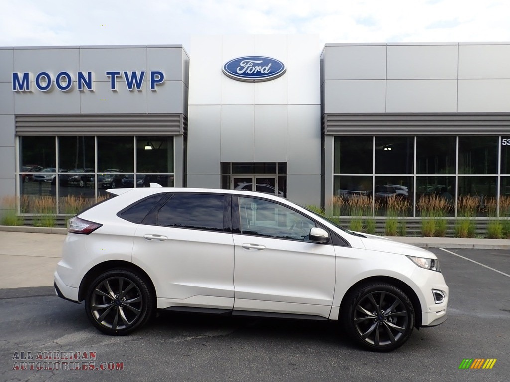 White Platinum / Ebony Ford Edge Sport AWD