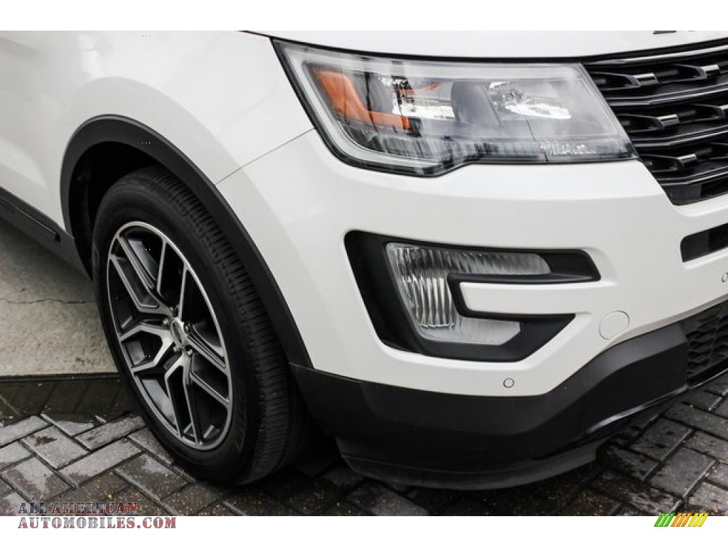 2016 Explorer Sport 4WD - White Platinum Metallic Tri-Coat / Ebony Black photo #12