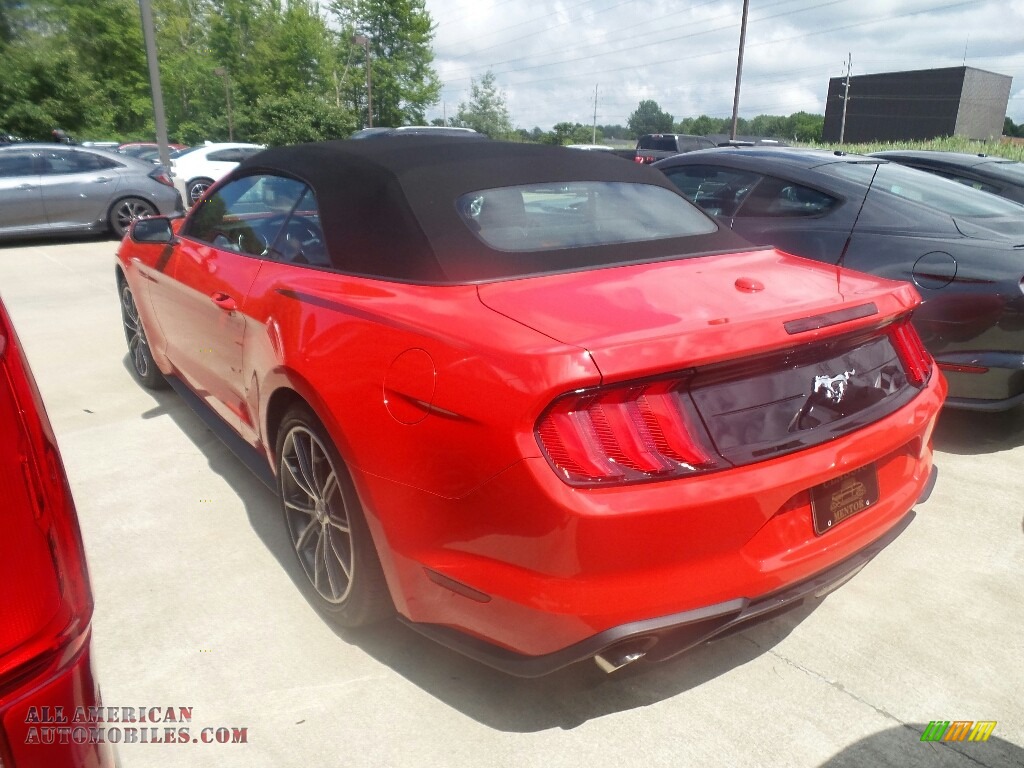 2019 Mustang EcoBoost Convertible - Race Red / Ebony photo #3