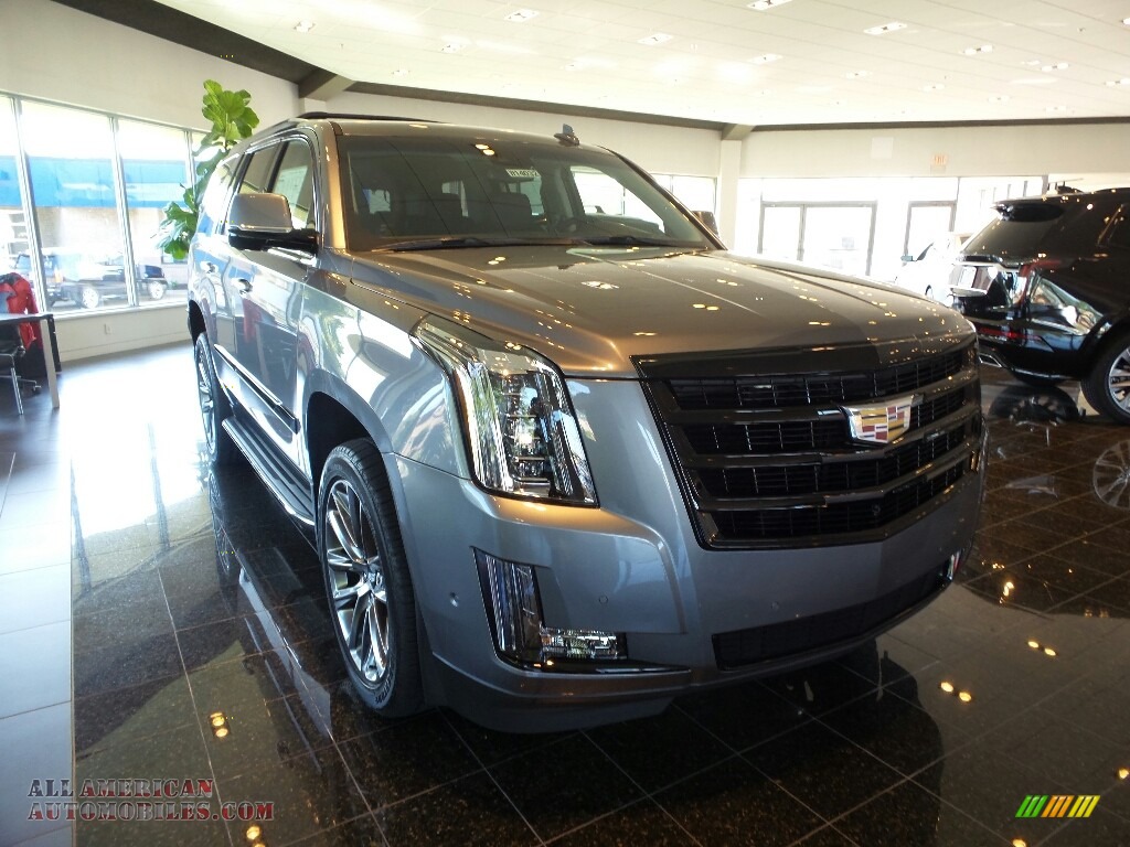 Satin Steel Metallic / Jet Black Cadillac Escalade Luxury 4WD