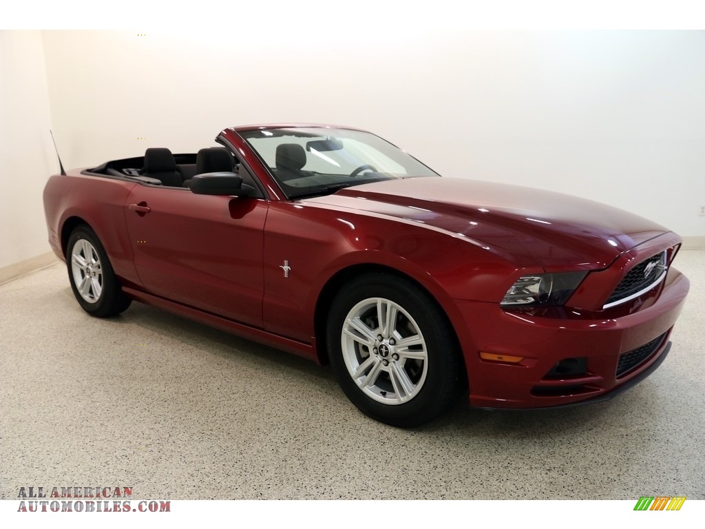 Ruby Red / Charcoal Black Ford Mustang V6 Convertible