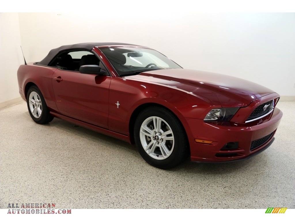 2014 Mustang V6 Convertible - Ruby Red / Charcoal Black photo #2