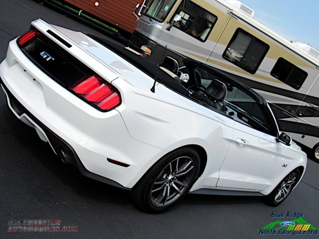 2016 Mustang GT Premium Convertible - Oxford White / Dark Ceramic photo #32
