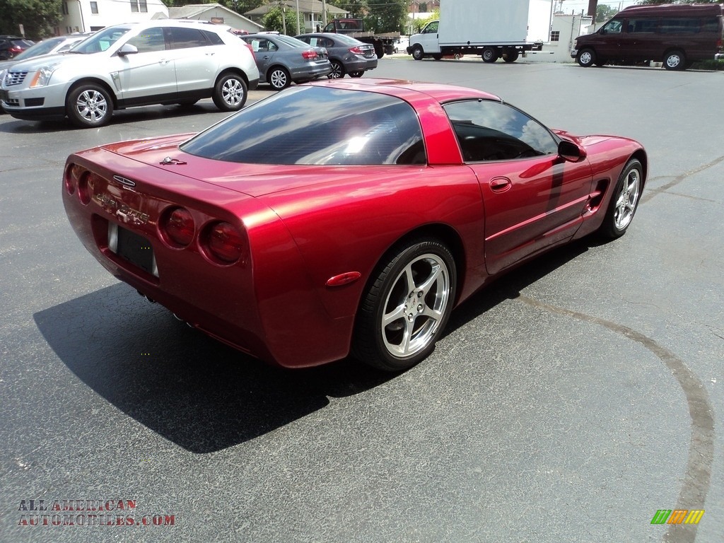2004 Corvette Coupe - Magnetic Red Metallic / Black photo #4