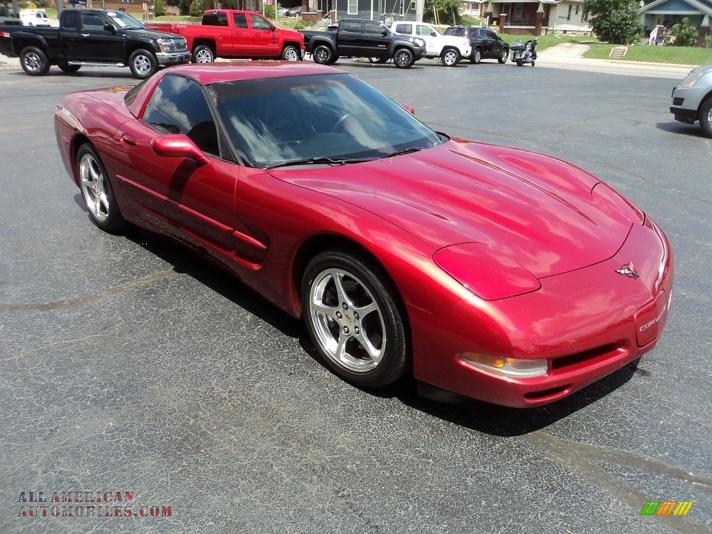 2004 Corvette Coupe - Magnetic Red Metallic / Black photo #5