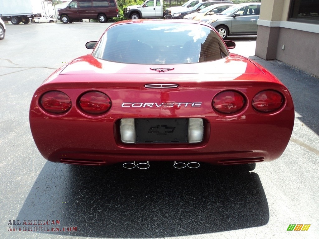 2004 Corvette Coupe - Magnetic Red Metallic / Black photo #21