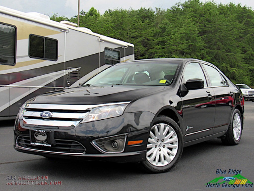 2011 Fusion Hybrid - Tuxedo Black Metallic / Charcoal Black photo #1