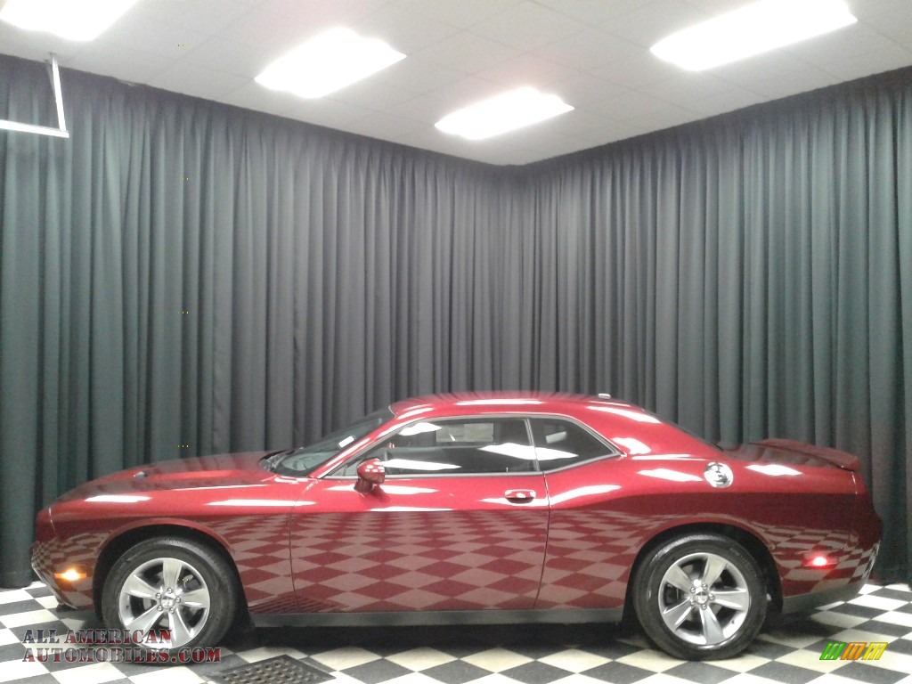 Octane Red Pearl / Black Dodge Challenger SXT