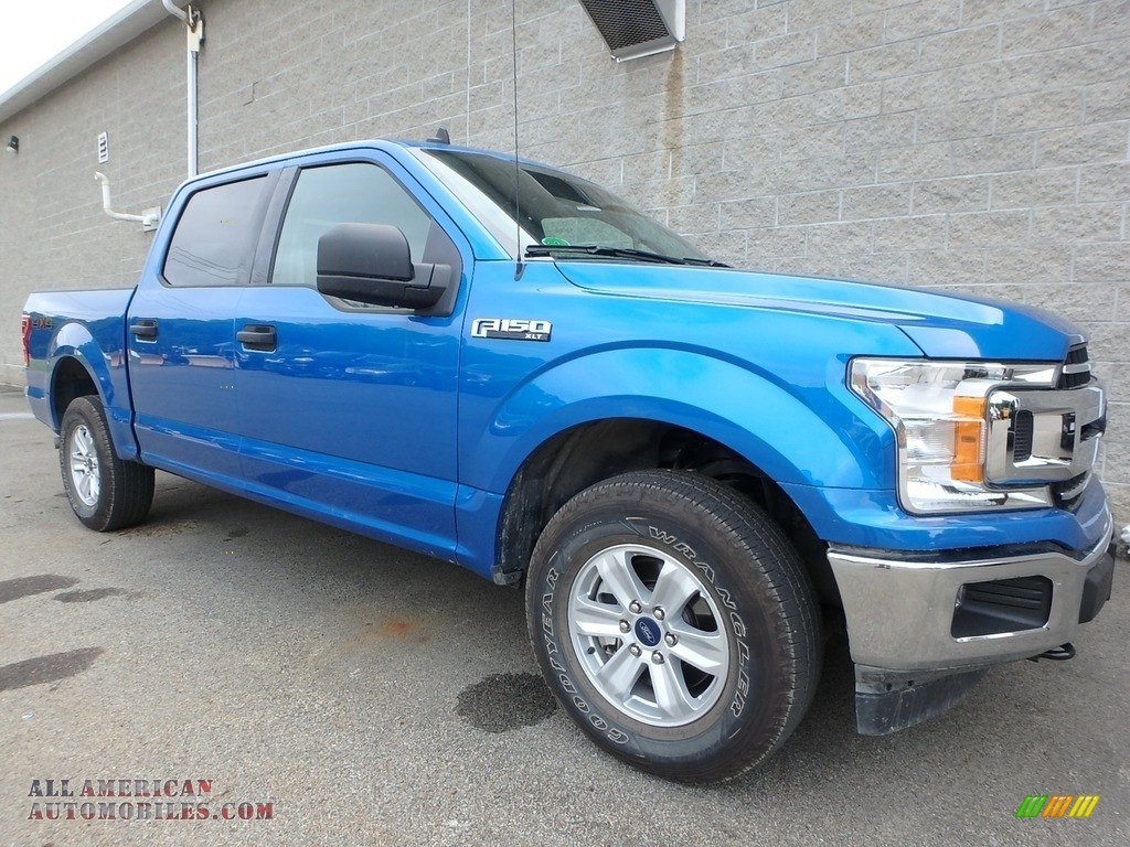 2019 Ford F150 Xlt Supercrew 4x4 In Velocity Blue Photo 2 A21033 All American Automobiles