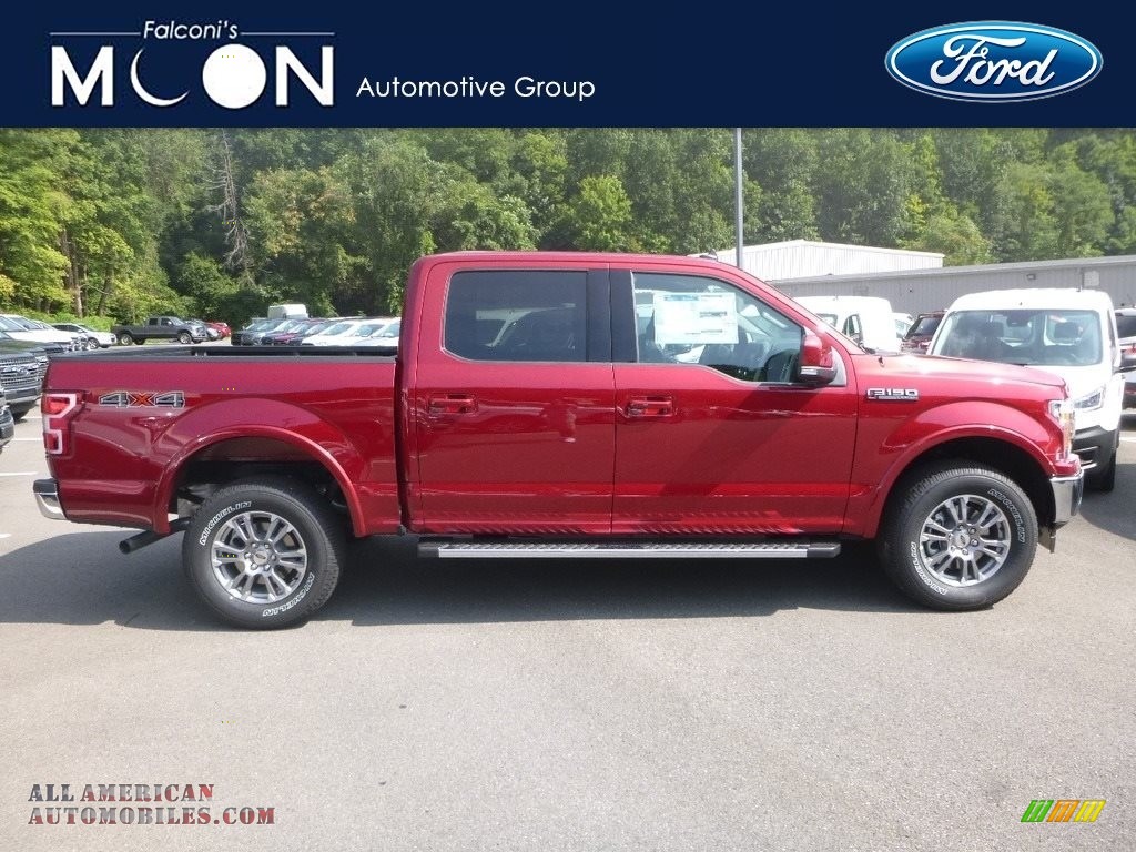 Ruby Red / Black Ford F150 Lariat SuperCrew 4x4