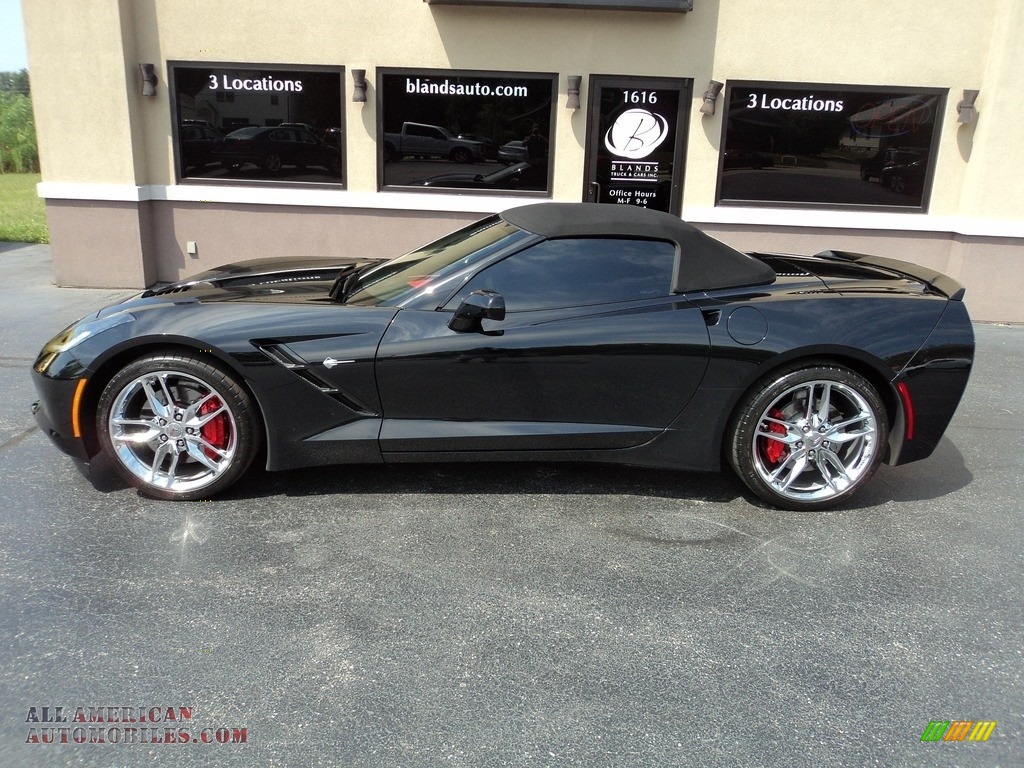 2018 Corvette Stingray Convertible - Black / Adrenaline Red photo #2