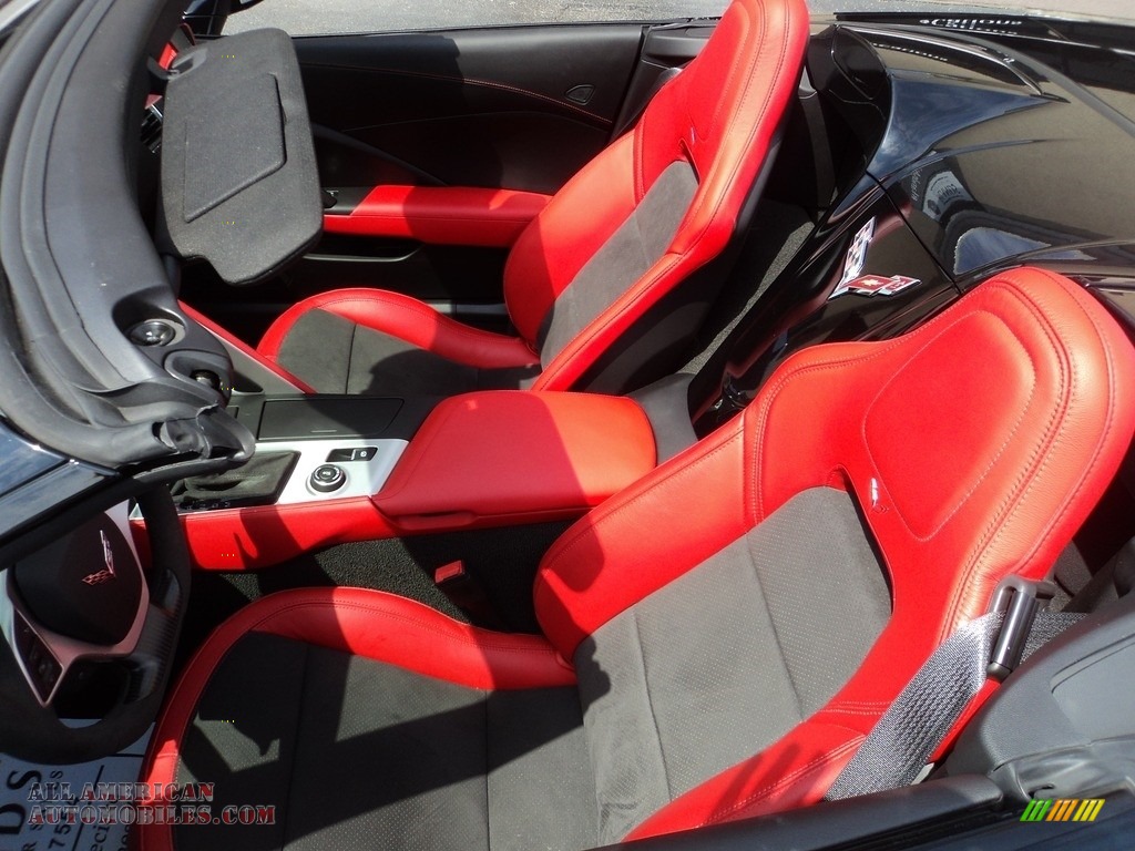 2018 Corvette Stingray Convertible - Black / Adrenaline Red photo #8