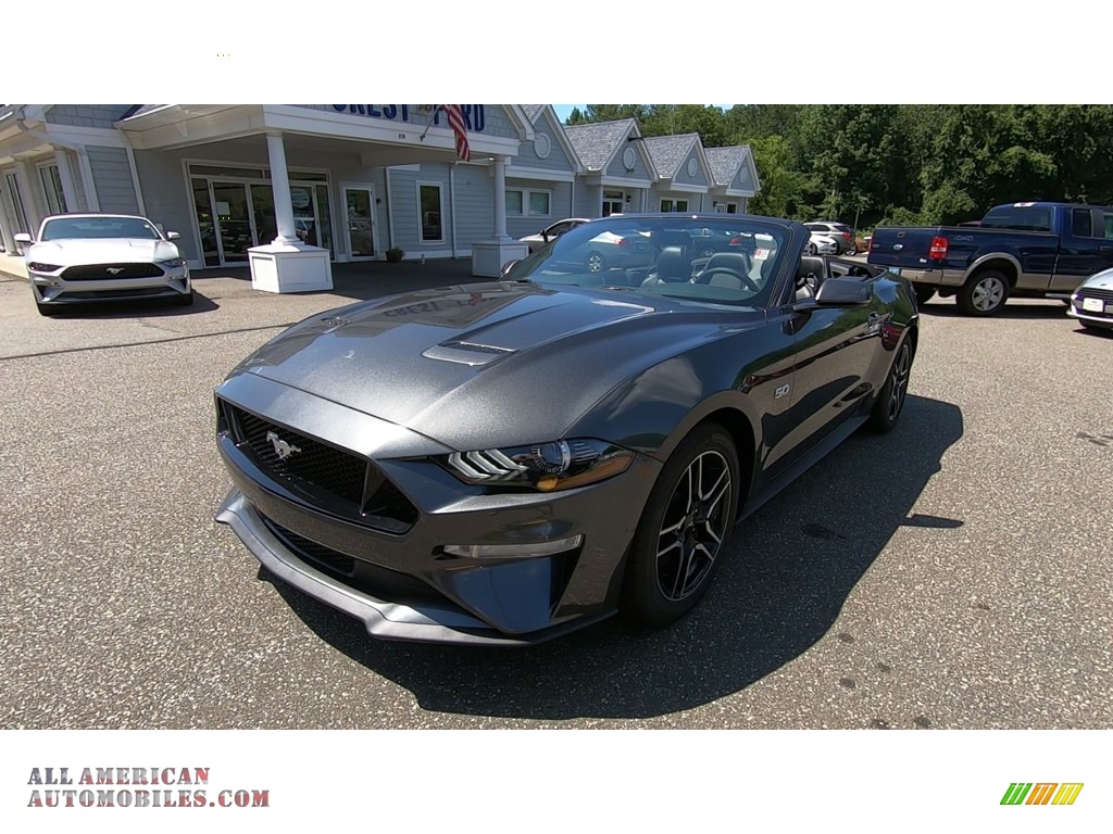 2019 Mustang GT Premium Convertible - Magnetic / Ebony photo #3