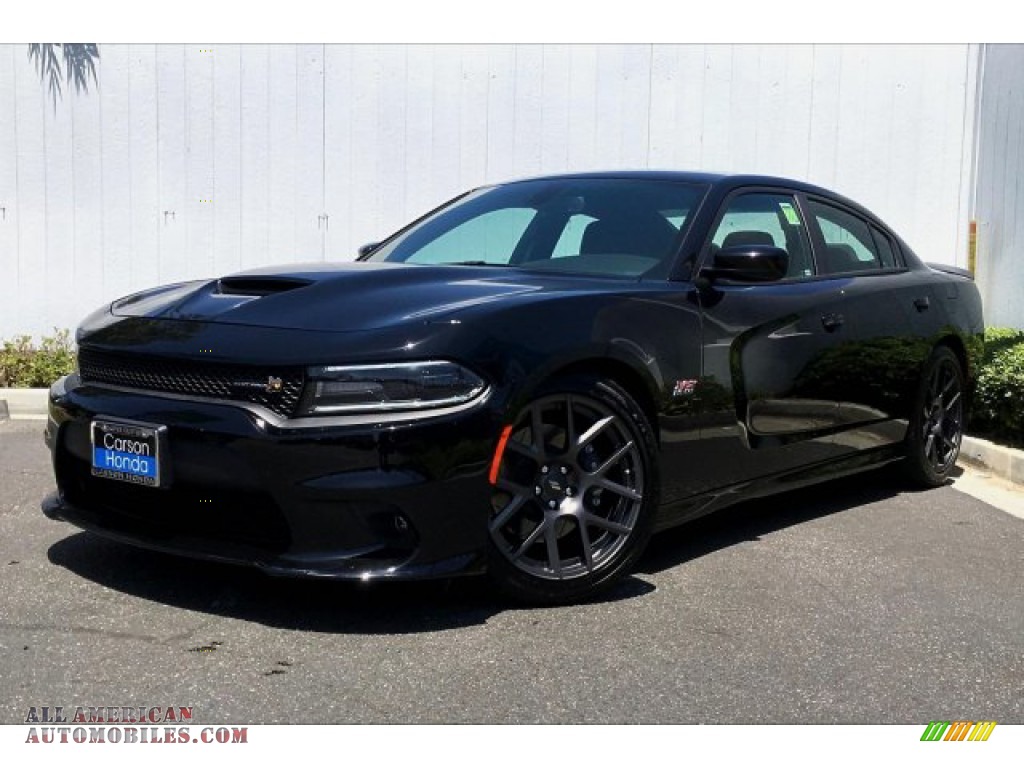 2018 Charger R/T Scat Pack - Pitch Black / Black photo #12