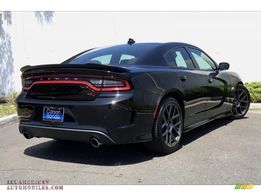 2018 Charger R/T Scat Pack - Pitch Black / Black photo #13