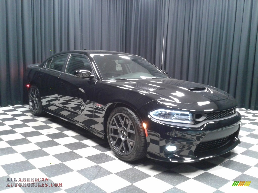 2019 Charger R/T Scat Pack - Pitch Black / Black photo #4
