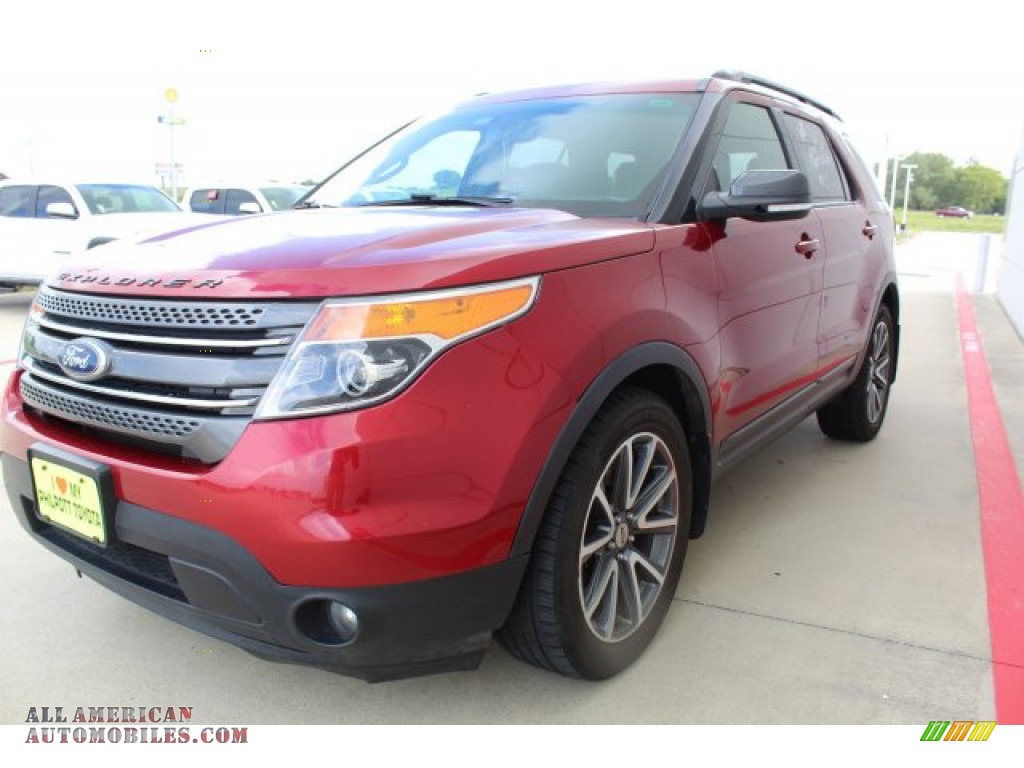 2015 Explorer XLT 4WD - Ruby Red / Charcoal Black photo #3