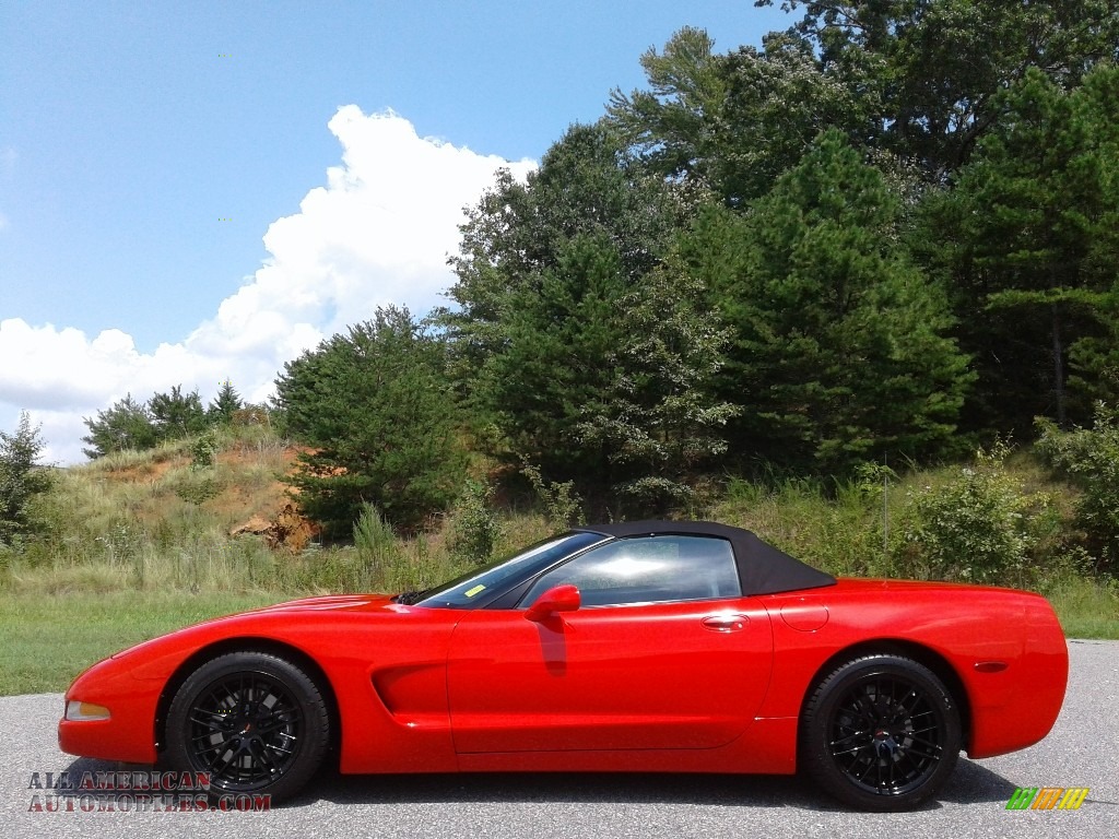 Torch Red / Black Chevrolet Corvette Convertible