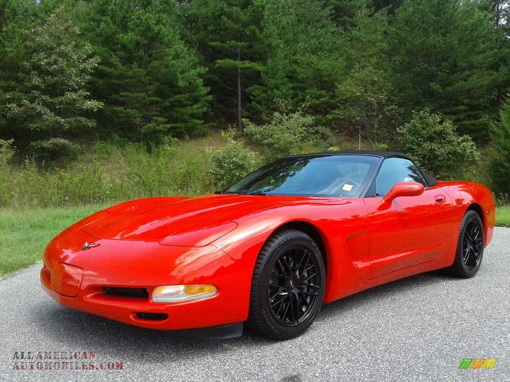 2004 Corvette Convertible - Torch Red / Black photo #3