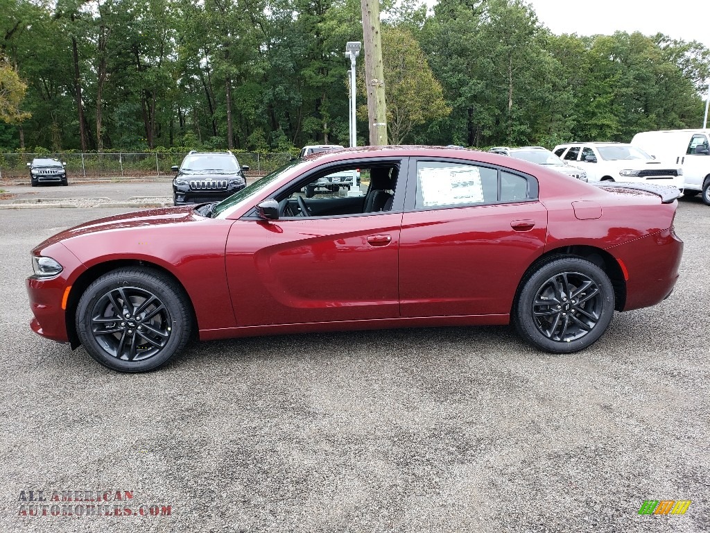 2019 Charger SXT AWD - Octane Red Pearl / Black photo #3