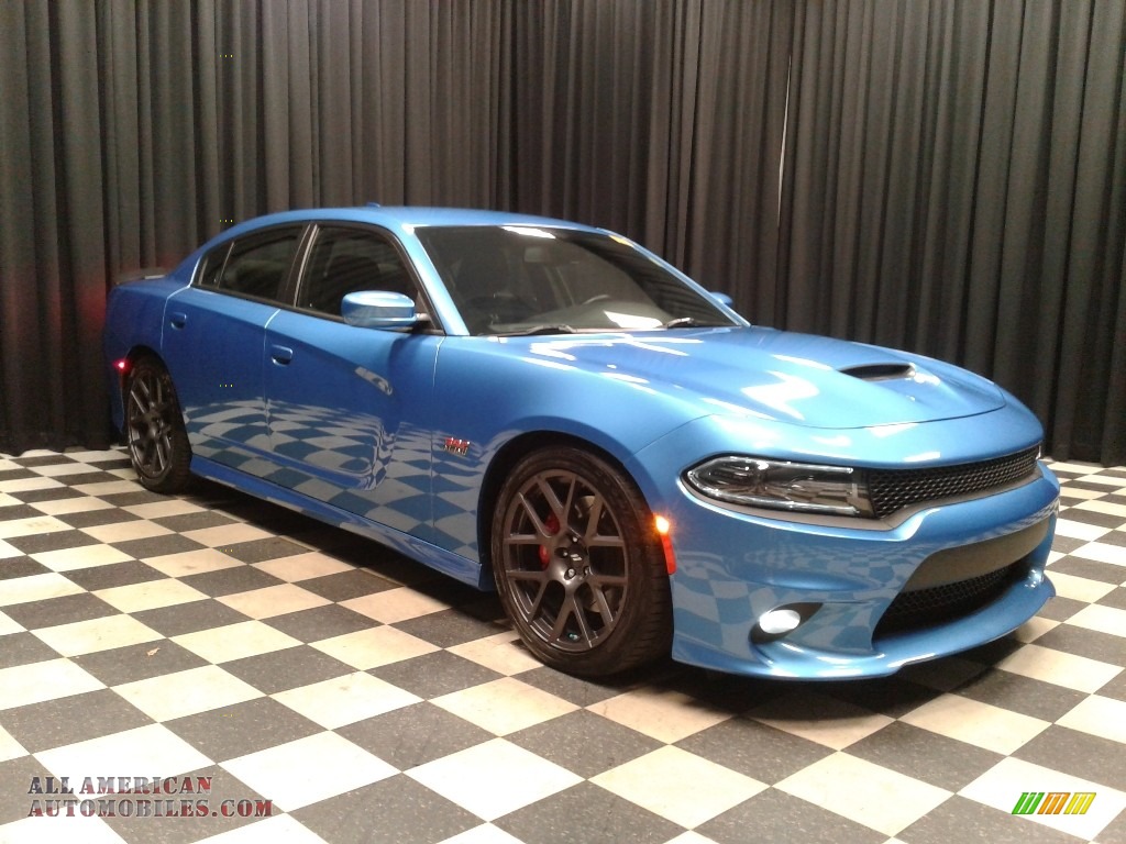 2018 Charger R/T Scat Pack - B5 Blue Pearl / Black photo #4