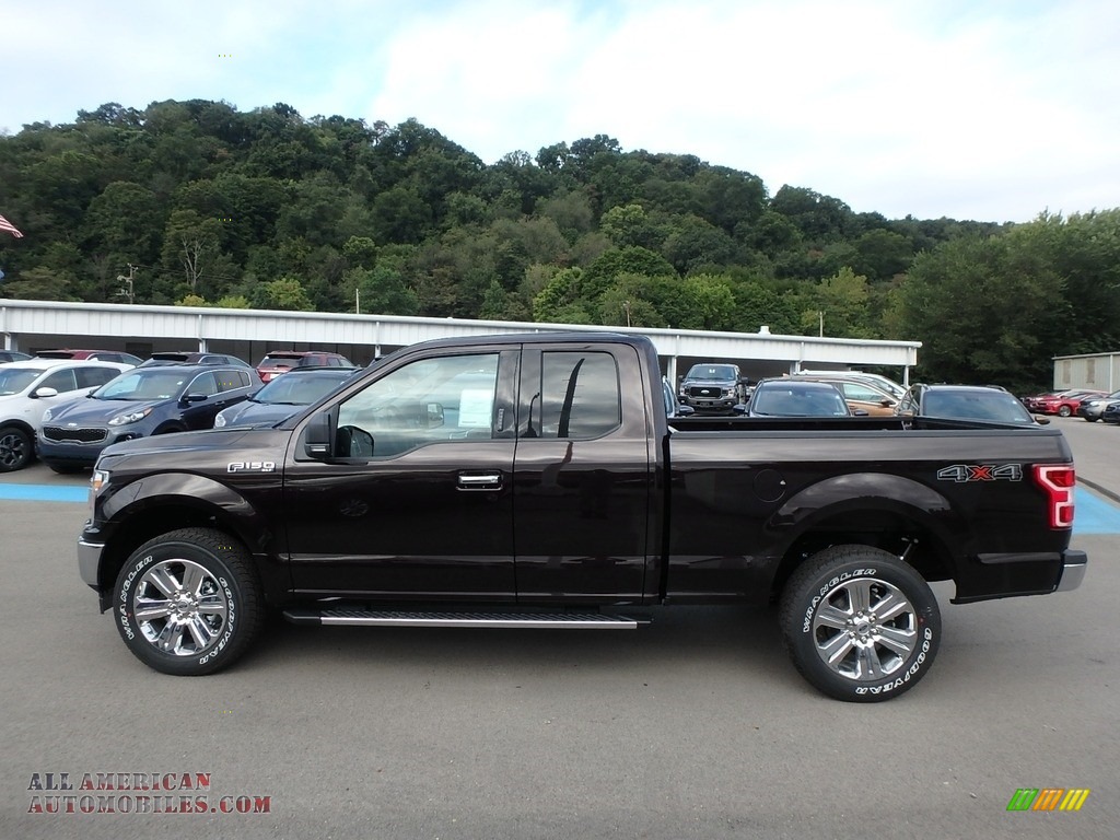 2019 F150 XLT SuperCab 4x4 - Magma Red / Earth Gray photo #5