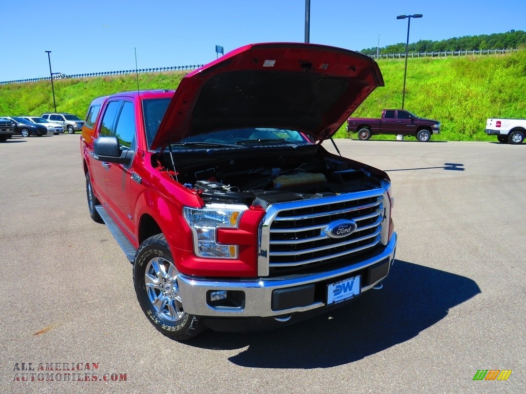 2018 F150 XLT SuperCab 4x4 - Ruby Red / Earth Gray photo #5