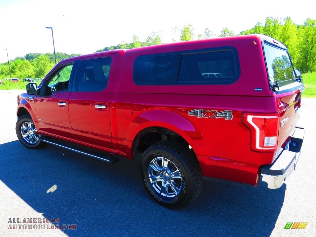 2018 F150 XLT SuperCab 4x4 - Ruby Red / Earth Gray photo #9