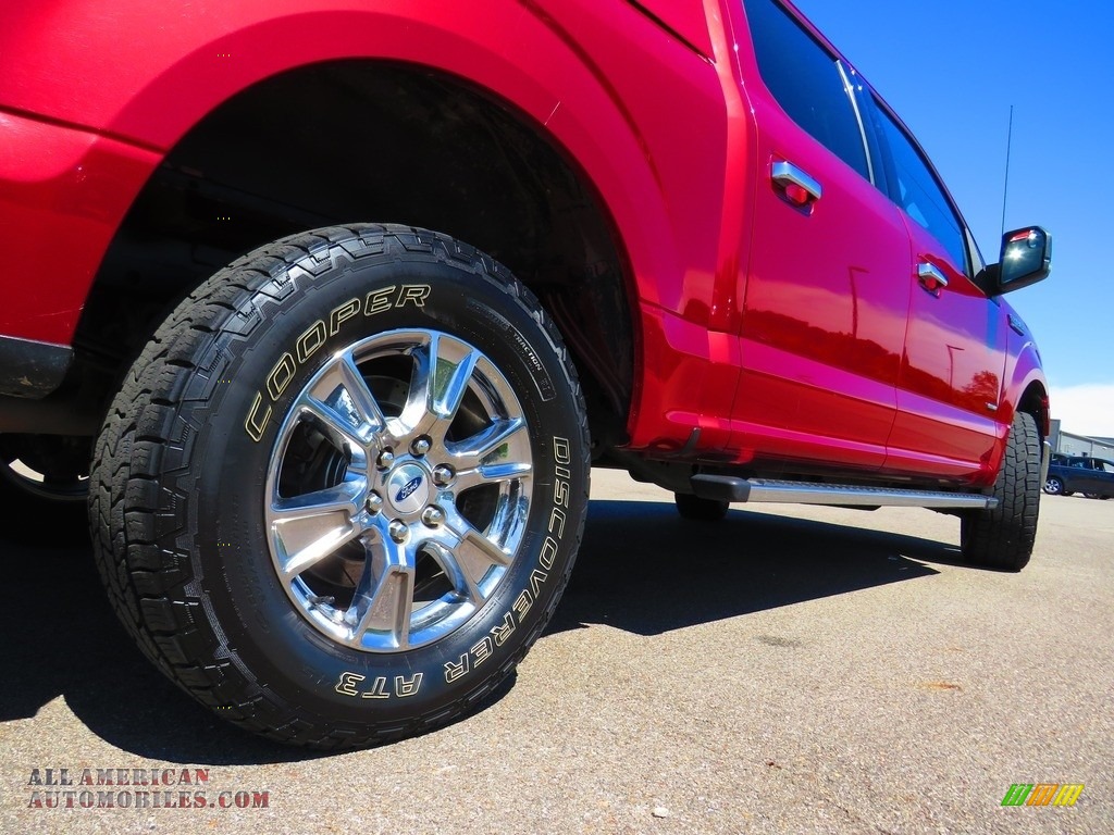 2018 F150 XLT SuperCab 4x4 - Ruby Red / Earth Gray photo #16