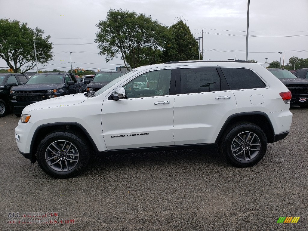 2020 Grand Cherokee Limited 4x4 - Bright White / Light Frost Beige/Black photo #3