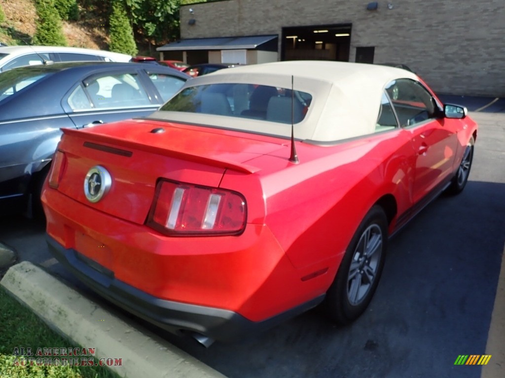 2011 Mustang V6 Premium Convertible - Race Red / Stone photo #3