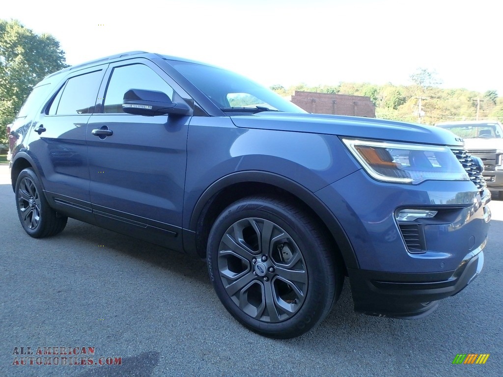 Blue Metallic / Ebony Black Ford Explorer Sport 4WD