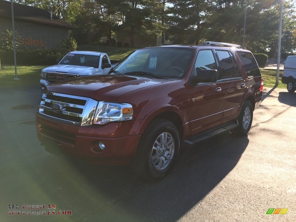 2013 Expedition XLT 4x4 - Ruby Red / Stone photo #2