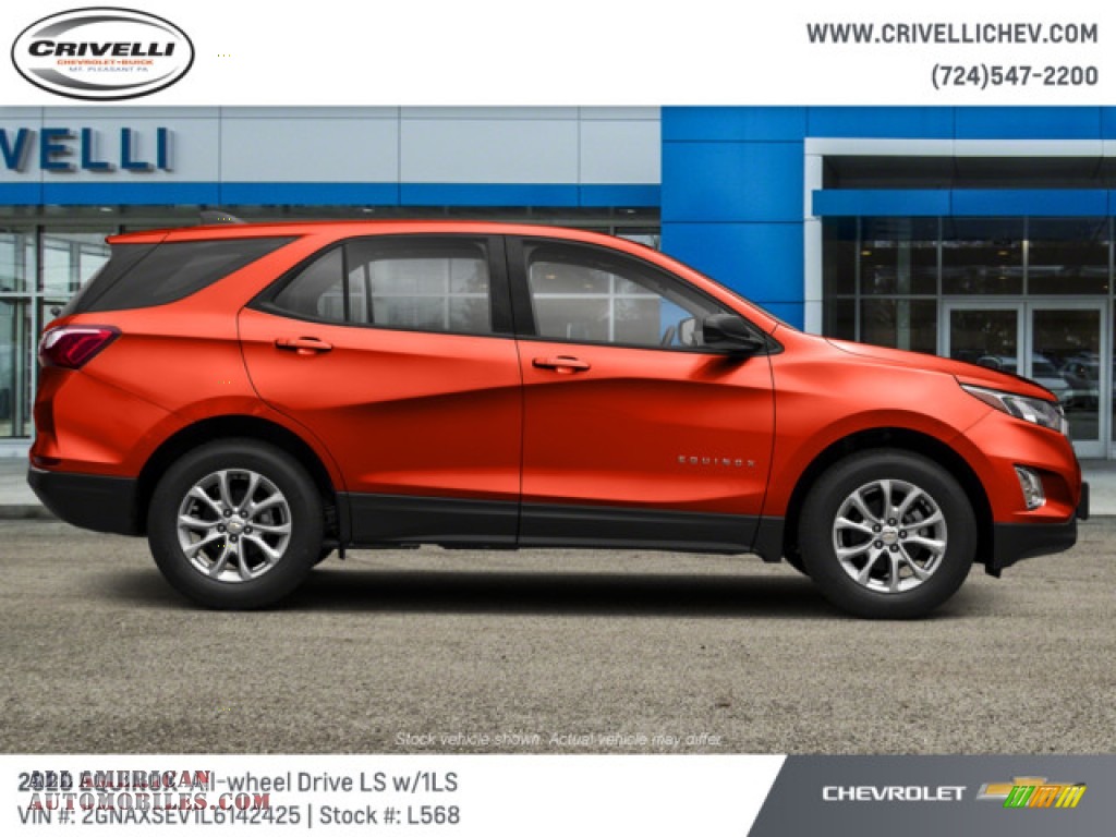 2020 Equinox LS AWD - Cayenne Orange Metallic / Ash Gray photo #5