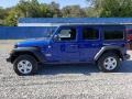 Jeep Wrangler Unlimited Sport 4x4 Ocean Blue Metallic photo #3
