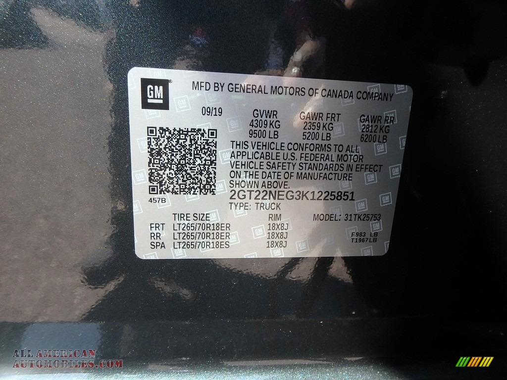 2019 Sierra 2500HD Double Cab 4WD - Dark Slate Metallic / Jet Black/­Dark Ash photo #12