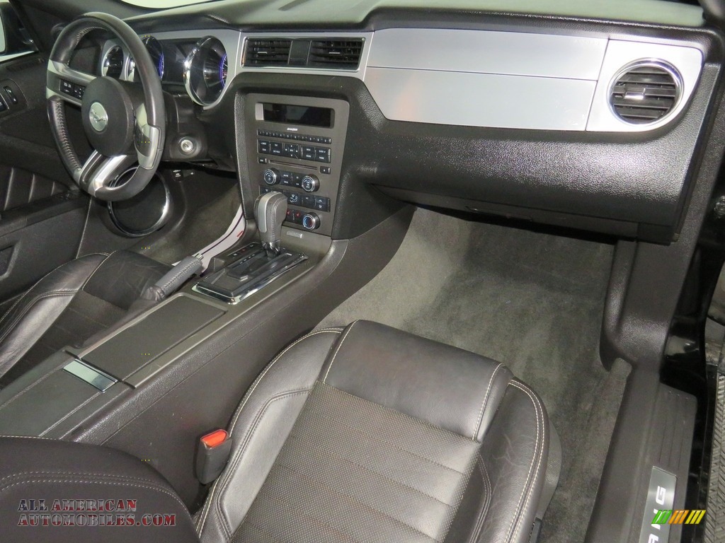 2014 Mustang V6 Premium Coupe - Black / Charcoal Black photo #22
